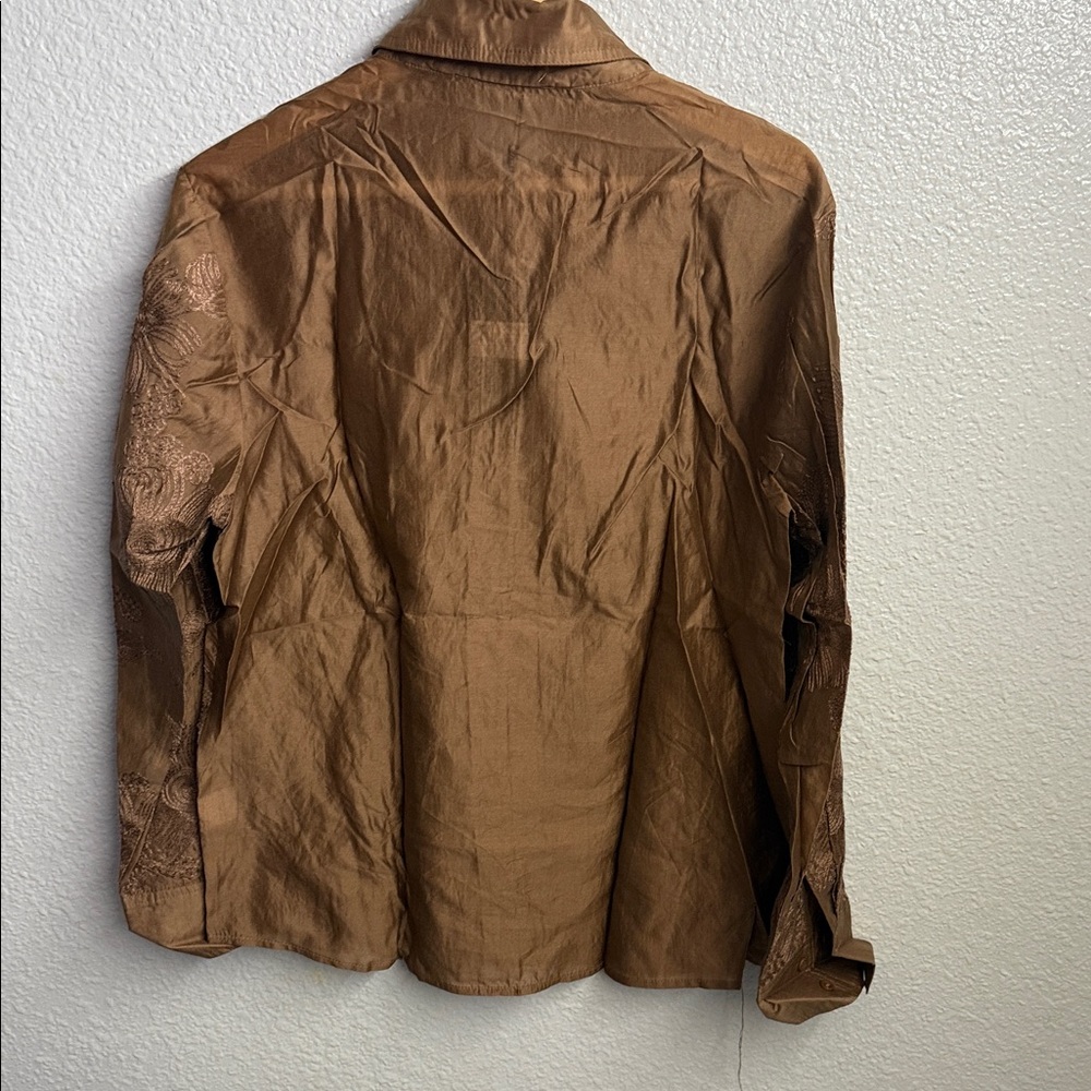 Brown Patterned Jacket - Picture 2 of 5